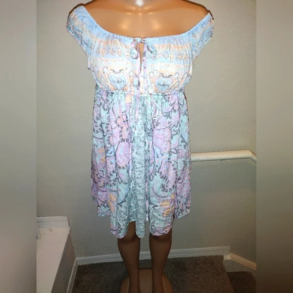 free people pastel dress Free People Love You Bunches Midi Dress In Pastel Combo - 84% Off